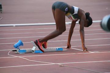 Image showing woman at starting point