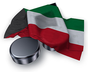 Image showing music note symbol symbol and flag of kuwait