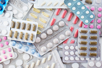 Image showing different pills and capsules of drugs