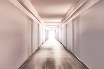 Image showing Corridor with motion blur