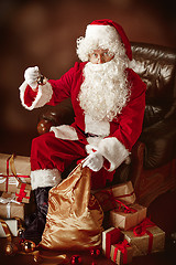 Image showing Portrait of Man in Santa Claus Costume