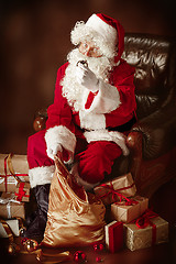 Image showing Portrait of Man in Santa Claus Costume