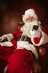 Image showing Portrait of Man in Santa Claus Costume