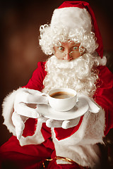 Image showing Portrait of Man in Santa Claus Costume