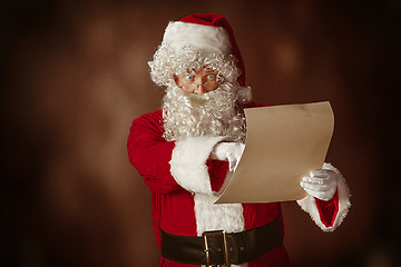 Image showing Portrait of Man in Santa Claus Costume