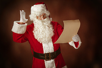 Image showing Portrait of Man in Santa Claus Costume