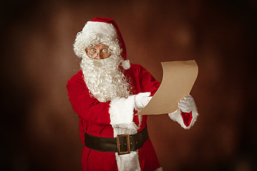 Image showing Portrait of Man in Santa Claus Costume