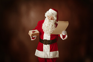 Image showing Portrait of Man in Santa Claus Costume