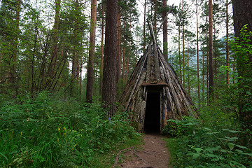 Image showing Old hovel of ancient altai people