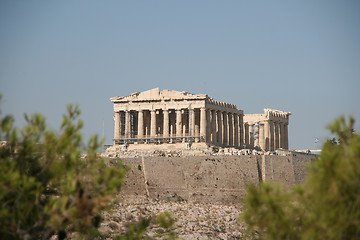 Image showing trees and acropolis