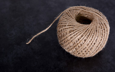 Image showing Full ball of coarse garden twine