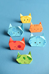 Image showing Paper cats