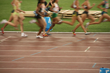 Image showing women race