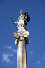 Image showing athena on pillar