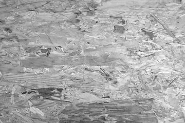 Image showing Irregular wooden background of flakeboard