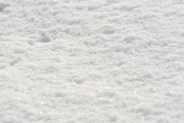 Image showing Fluffy fresh white snow background