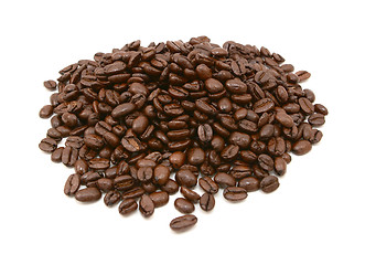 Image showing Heap of coffee beans