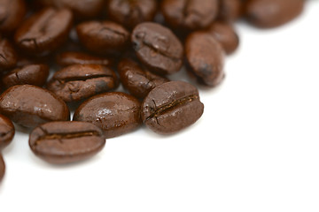 Image showing Close-up of roasted coffee beans