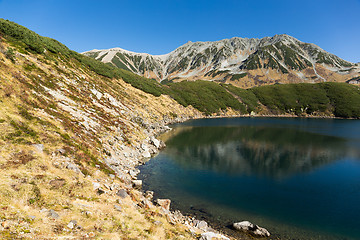 Image showing Mikurigaike pond in the Tateyama at Japan