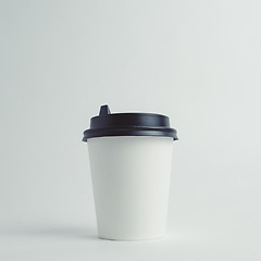 Image showing Paper cup with cap