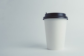 Image showing Paper cup with cap