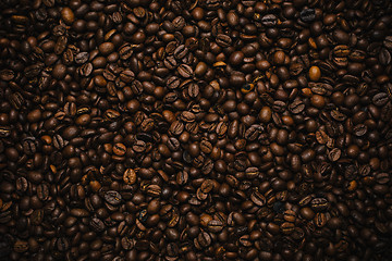 Image showing Coffee beans texture