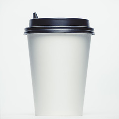 Image showing Paper cup with cap