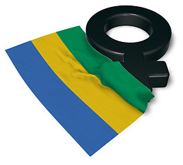 Image showing female symbol and flag of gabon