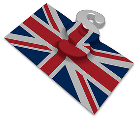 Image showing paragraph symbol and flag of the uk