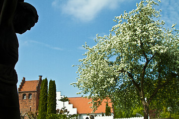 Image showing Sollerod church in spring