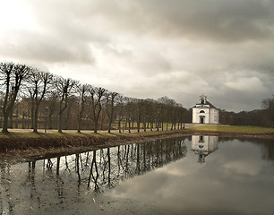 Image showing Church in hoersholm slotshave