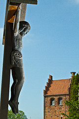 Image showing Sollerod church in spring