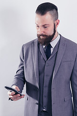 Image showing Business man on the phone