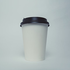 Image showing Paper cup with cap