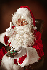 Image showing Portrait of Man in Santa Claus Costume