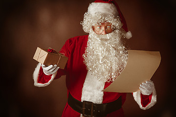 Image showing Portrait of Man in Santa Claus Costume