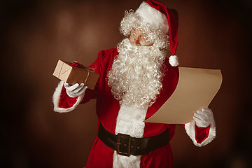 Image showing Portrait of Man in Santa Claus Costume