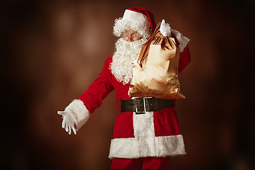 Image showing Portrait of Man in Santa Claus Costume