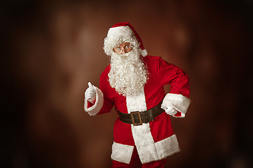 Image showing Portrait of Man in Santa Claus Costume