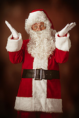 Image showing Portrait of Man in Santa Claus Costume