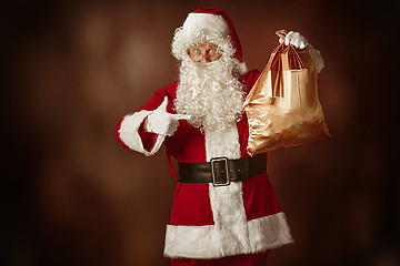 Image showing Portrait of Man in Santa Claus Costume