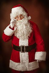 Image showing Portrait of Man in Santa Claus Costume