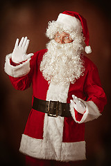 Image showing Portrait of Man in Santa Claus Costume