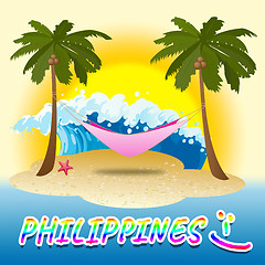 Image showing Philippines Holiday Shows Summer Time And Beach