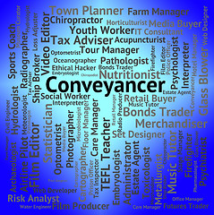Image showing Conveyancer Job Indicates Real Estate And Attorney