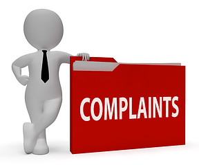 Image showing Complaints Folder Shows Frustrated Administration And Criticism 