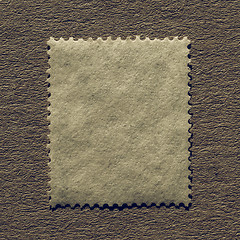 Image showing Vintage looking Blank stamp