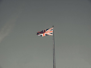 Image showing Vintage looking UK Flag