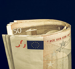 Image showing Vintage Euro note