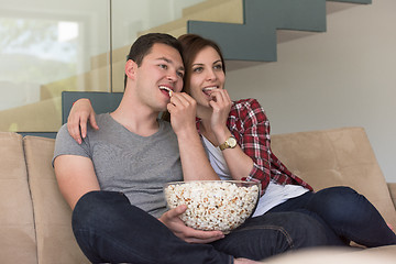 Image showing young handsome couple enjoying free time